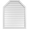 Ekena Millwork Octagonal Top Surface Mount PVC Gable Vent w/ 2"W x 2"P Brickmould Sill Frame, 34"W x 42"H GVPOT34X4203SN - alternate 1